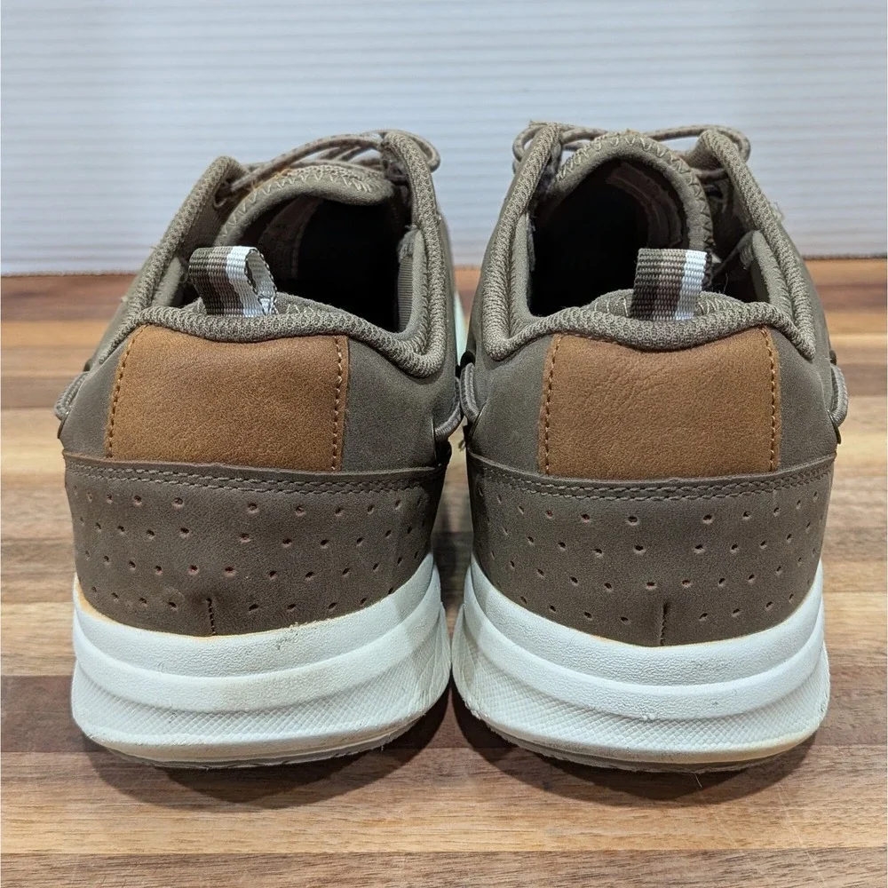 Magellan Outdoors Mahi II Boat‎ Shoes Men's 12 Light Brown Canvas Slip On Loafer